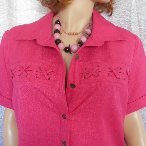 Nwt PATCHINGTON Indian Pink Jacket Top Sz M - Picture 4 of 7